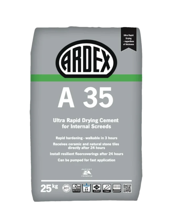 Ardex A35 Ultra Rapid Drying Cement - 25Kg Bag