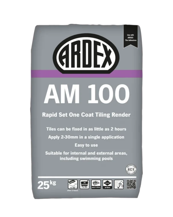 ARDEX AM 100 Rapid Setting One Coat Tiling Render