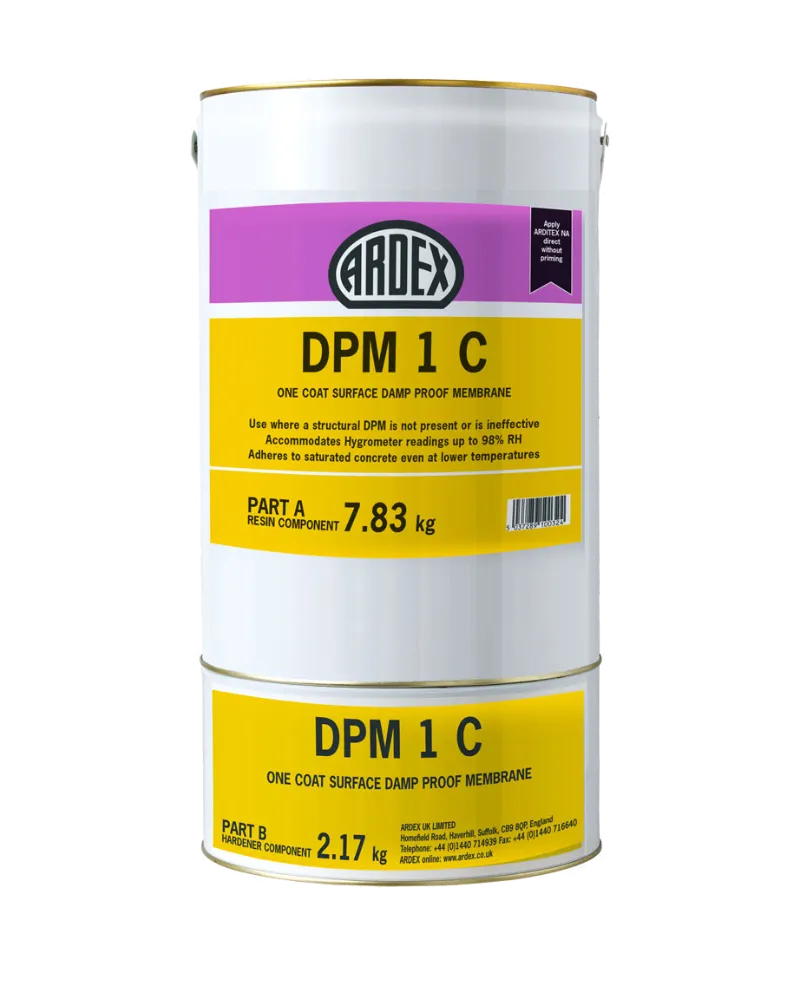 ARDEX DPM 1 C One Coat Damp Proof Membrane and Residual Moisture Suppressan