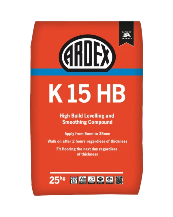 ARDEX K 15 HB High Build, Rapid Drying Subfloor Smoothing Compound