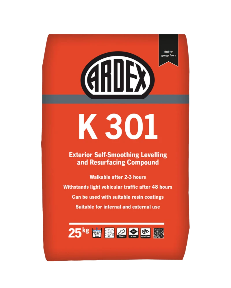 Ardex K301 Fast Setting Resurfacing and Levelling Compound - 25Kg