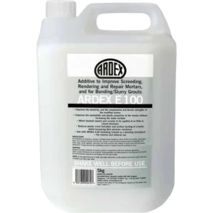 ARDEX E 100 Additive to Improve Screeding, Rendering and Repair Mortars, and for Bonding /Slurry Grouts