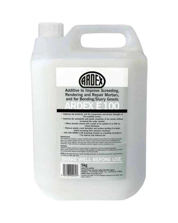 ARDEX E 100 Additive to Improve Screeding, Rendering and Repair Mortars, and for Bonding /Slurry Grouts