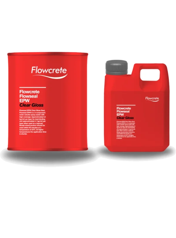 Flowseal EPW is a 2-component water soluble epoxy sealer with high coverage.