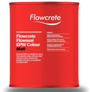 Flowseal EPW Matt is a 2-component water soluble epoxy sealer with high coverage.