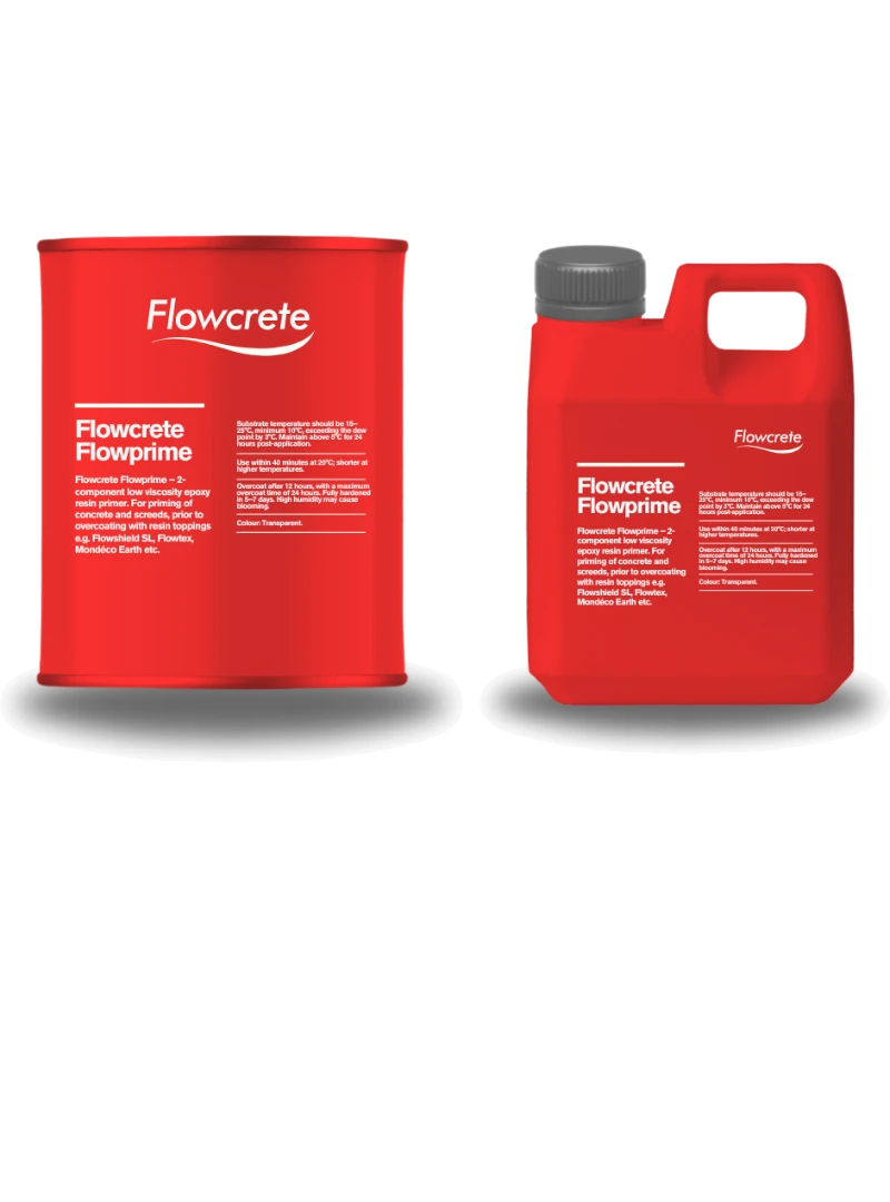 Flowcrete Flowprime 14.1Kg A 2-component low viscosity epoxy resin primer for cementitious substrates, for priming of concrete and screeds.