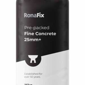 Ronafix Prepacked Fine Concrete 25mm Plus - 25Kg Bag