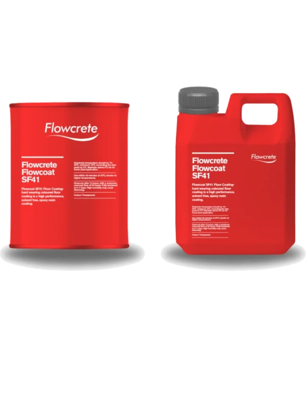 Flowcrete Flowcoat SF41-14kg A time-proven, cost-effective, high build epoxy resin floor coating system with adjustable anti-slip properties.