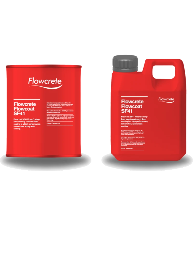 Flowcrete Flowcoat SF41-14kg A time-proven, cost-effective, high build epoxy resin floor coating system with adjustable anti-slip properties.