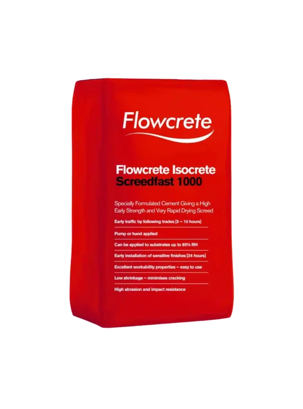 Flowcrete Isocrete Screedfast 1000 Pallet of 40 x 25Kg